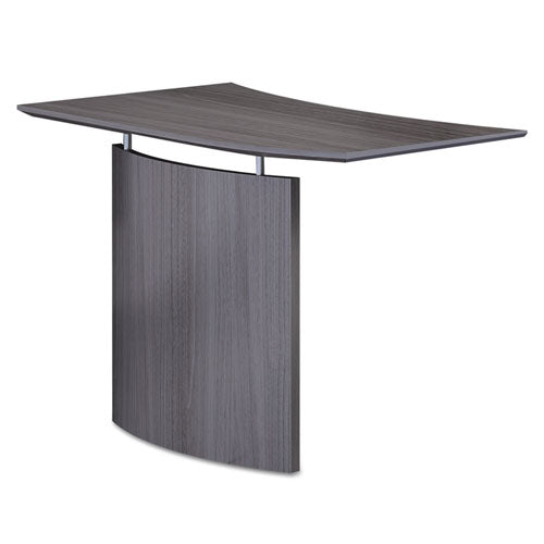 Safco MNBDGRLGS Medina Laminate Bridge, Right-Hand, 48w X 24d X 29.5h, Gray Steel