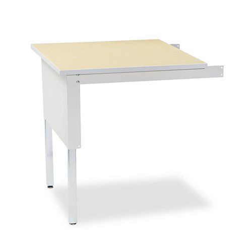 Safco TB30PG Mailflow-To-Go Mailroom System Table, 30w X 30d X 29-36h, Pebble Gray