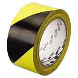 3M 7000028955 766 Hazard Marking Vinyl Tape, 2" X 36 Yds, Black/yellow