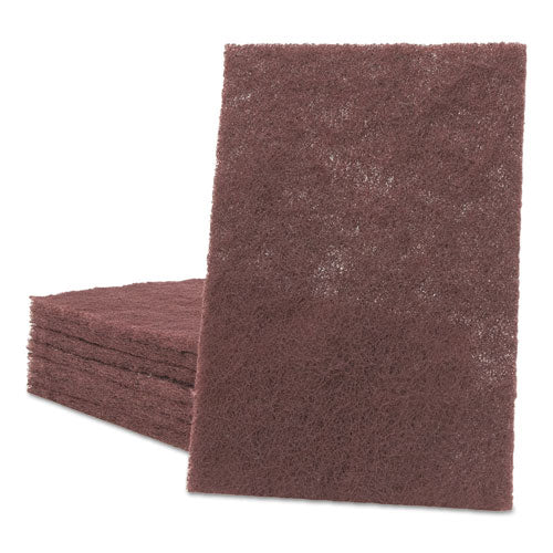 Scotch-Brite Professional 7447 General Purpose Hand Pad, 6 X 9, Maroon, 20/box, 3 Boxes/carton