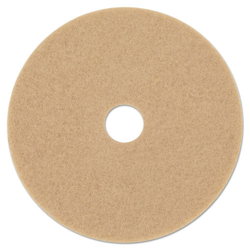 3M 3400 Ultra High-Speed Floor Burnishing Pads 3400, 20" Diameter, Tan, 5/carton