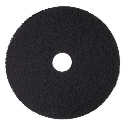 3M 7300 Low-Speed High Productivity Floor Pads 7300, 18" Diameter, Black, 5/carton