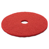 3M 5100 Low-Speed Buffer Floor Pads 5100, 20" Diameter, Red, 5/carton