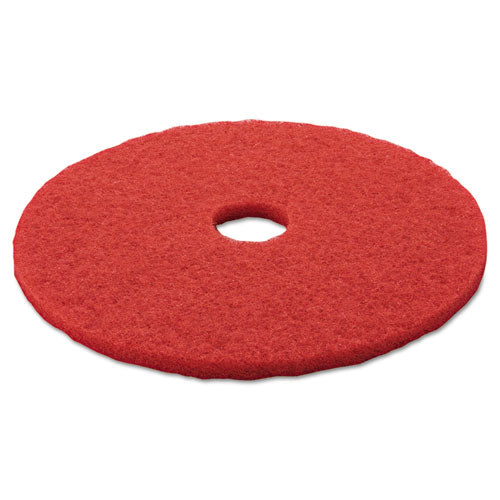 3M 5100 Low-Speed Buffer Floor Pads 5100, 20" Diameter, Red, 5/carton