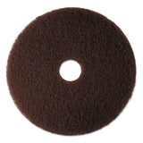 3M 7100 Low-Speed High Productivity Floor Pad 7100, 20" Diameter, Brown, 5/carton