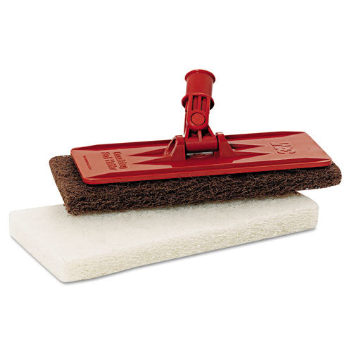 3M 6472 Doodlebug Threaded Pad Holder Kit, 4.63 X 10, Orange, 4/carton