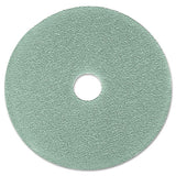3M 3100 Ultra High-Speed Floor Burnishing Pads 3100, 19" Diameter, Aqua, 5/carton
