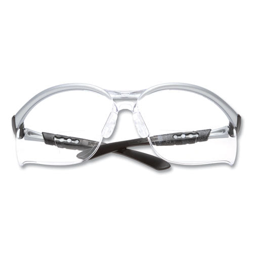 3M 7000052794 BX Molded-In Diopter Safety Glasses, 2.0+ Diopter Strength, Silver/Black Frame, Clear Lens