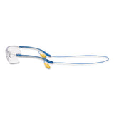 3M 7010340677 Virtua Sport CCS Protective Eyewear, Blue Plastic Frame, Clear Polycarbonate Lens