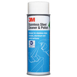 3M 14002 Stainless Steel Cleaner And Polish, Lime Scent, Foam, 21 Oz Aerosol Spray, 12/carton