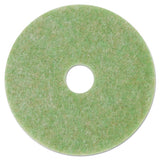 3M 5000 Low-Speed Topline Autoscrubber Floor Pads 5000, 13" Diameter, Green/amber, 5/carton