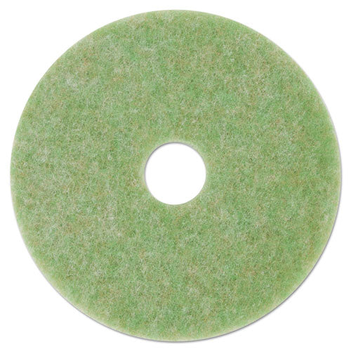 3M 5000 Low-Speed Topline Autoscrubber Floor Pads 5000, 13" Diameter, Green/amber, 5/carton