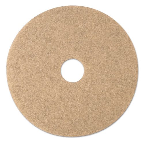 3M 3500 Ultra High-Speed Natural Blend Floor Burnishing Pads 3500, 20" Diameter, Tan, 5/carton