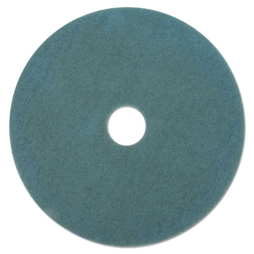 3M 3100 Ultra High-Speed Floor Burnishing Pads 3100, 27" Diameter, Aqua, 5/carton