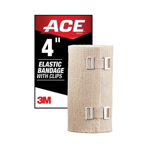 ACE 207313 Elastic Bandage With E-Z Clips, 4 X 64