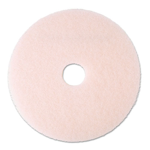3M 3600 Ultra High-Speed Eraser Floor Burnishing Pad 3600, 20" Diameter, Pink, 5/carton