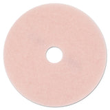 3M 3600 Ultra High-Speed Eraser Floor Burnishing Pad 3600, 27" Diameter, Pink, 5/carton