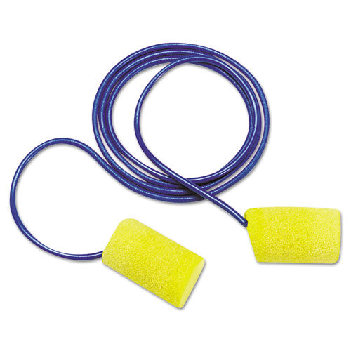3M 7000127210 E-A-R Classic Foam Earplugs, Metal Detectable, Corded, Poly Bag, 200 Pairs