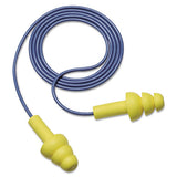 3M 340-4004 E-A-R UltraFit Earplugs, Corded, Premolded, Yellow, 100 Pairs