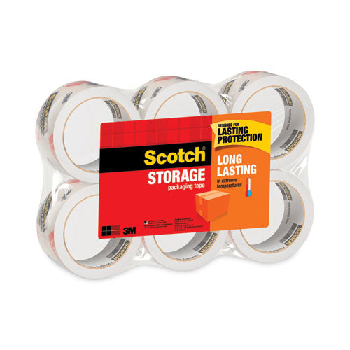 Scotch 3650-6 Storage Tape, 3" Core, 1.88" X 54.6 Yds, Clear, 6/pack