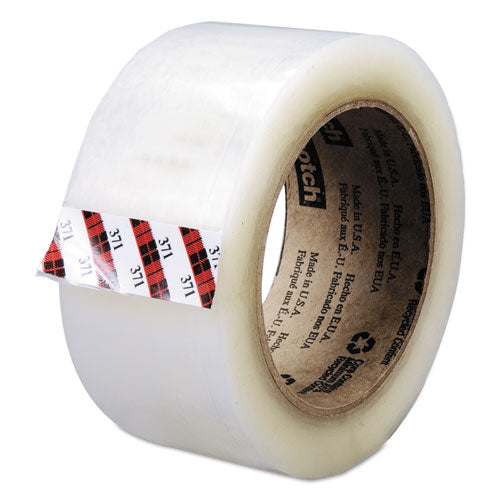 Scotch 371 Box Sealing Tape, 3" Core, 48 Mm X 100 M, Clear, 36/carton
