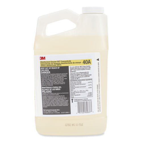 3M 7010342249 Disinfectant Cleaner Rct Concentrate, 0.5 Gal Bottle, Fragrance-Free, 4/carton
