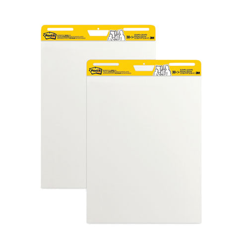 Post-IT Easel Pads Super Sticky 559 Vertical-Orientation Self-Stick Easel Pads, Unruled, 25 x 30, White, 30 Sheets, 2/Carton