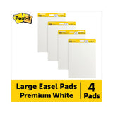 Post-IT Easel Pads Super Sticky 559 VAD 4PK Vertical-Orientation Self-Stick Easel Pad Value Pack, Unruled, 25 x 30, White, 30 Sheets, 4/Carton