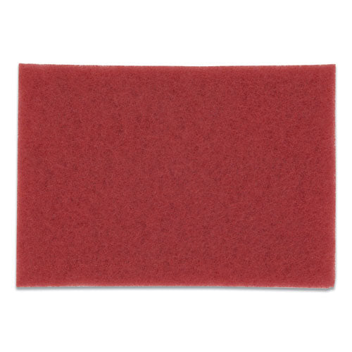 3M 5100 Low-Speed Buffer Floor Pads 5100, 20 X 14, Red, 10/carton