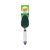 Scotch-Brite 650-12 Soap-Dispensing Dishwand, 2.5 X 9.5, Yellow/green