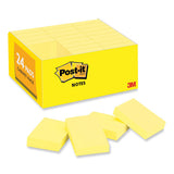 Post-IT Notes 653-24VAD-B Original Pads in Canary Yellow, Value Pack, 1.38" x 1.88", 100 Sheets/Pad, 24 Pads/Pack