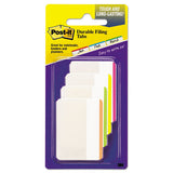 Post-IT Tabs 686F-1BB Lined Tabs, 1/5-Cut, Assorted Bright Colors, 2" Wide, 24/Pack