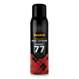 Scotch 7724 Super 77 Multipurpose Spray Adhesive, 13.57 Oz, Dries Clear
