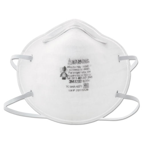 3M 70071534492 n95 particle respirator 8200 mask, standard size, 20/box
