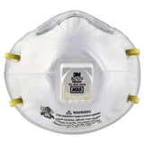 3M 8210V Particulate Respirator 8210V, N95, Cool Flow Valve, Standard Size, 10/Box