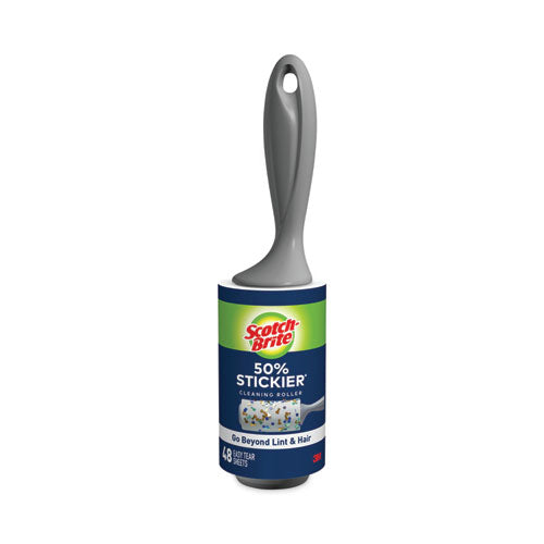 Scotch-Brite 830RS-48 Lint Roller, Extra Sticky, Heavy-Duty Handlle, 48 Sheets/roll