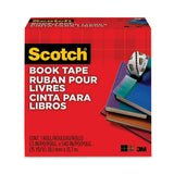 Scotch 845 Book Tape, 3" Core, 1.5" X 15 Yds, Clear
