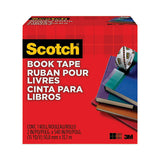 Scotch 845 Book Tape, 3" Core, 2" X 15 Yds, Clear