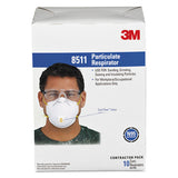 3M 7000002056 Particulate Respirator w/Cool Flow Exhalation Valve, Standard Size, 10/Box