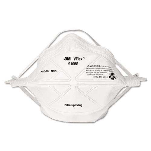 3M 9105S Vflex Particulate Respirator N95, Small, 50/box