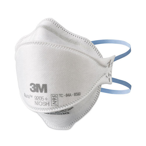 3M 9205PH-20-DC Aura Particulate Respirator 9205+, N95, One Size Fits All, 20/Pack
