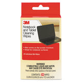 3M CL630 Notebook Screen Cleaning Wet Wipes, Cloth, 1-Ply, 7 x 4, Unscented, White, 24/Pack