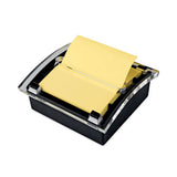 Post-IT Pop-Up Notes DS330-BK Clear Top Pop-up Note Dispenser, For 3 x 3 Pads, Black, Includes 50-Sheet Pad of Canary Yellow Pop-up Pad