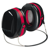 3M 7000009664 E-A-R Peltor Optime 105 Behind-The-Head Earmuffs, 29 Db Nrr, Red/Black