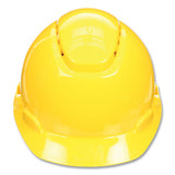 3M 7100239986 SecureFit H-Series Hard Hats, H-700 Vented Cap with UV Indicator, 4-Point Pressure Diffusion Ratchet Suspension, Yellow