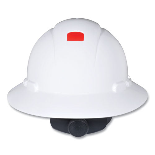 3M 7100240027 SecureFit H-Series Hard Hats, H-800 Hat with UV Indicator, 4-Point Pressure Diffusion Ratchet Suspension, White