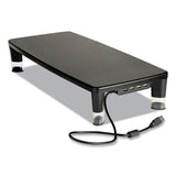 3M MS100B Monitor Stand Ms100b, 21.6 X 9.4 X 2.7 To 3.9, Black/clear, Supports 33 Lb