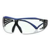 3M 7100180046 SecureFit Protective Eyewear, 200 Series, Blue/Gray Plastic Frame, Clear Polycarbonate Lens