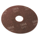 Scotch-Brite SPP13 Surface Preparation Pad, 13" Diameter, Maroon, 10/carton