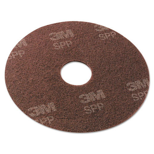 Scotch-Brite SPP13 Surface Preparation Pad, 13" Diameter, Maroon, 10/carton